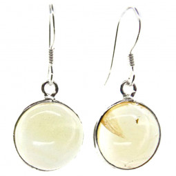 Boucles d'Oreilles en Citrine & Argent