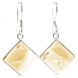 Boucles d'Oreilles en Citrine & Argent