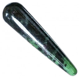 Bâton de massage de Rubis sur Zoïsite