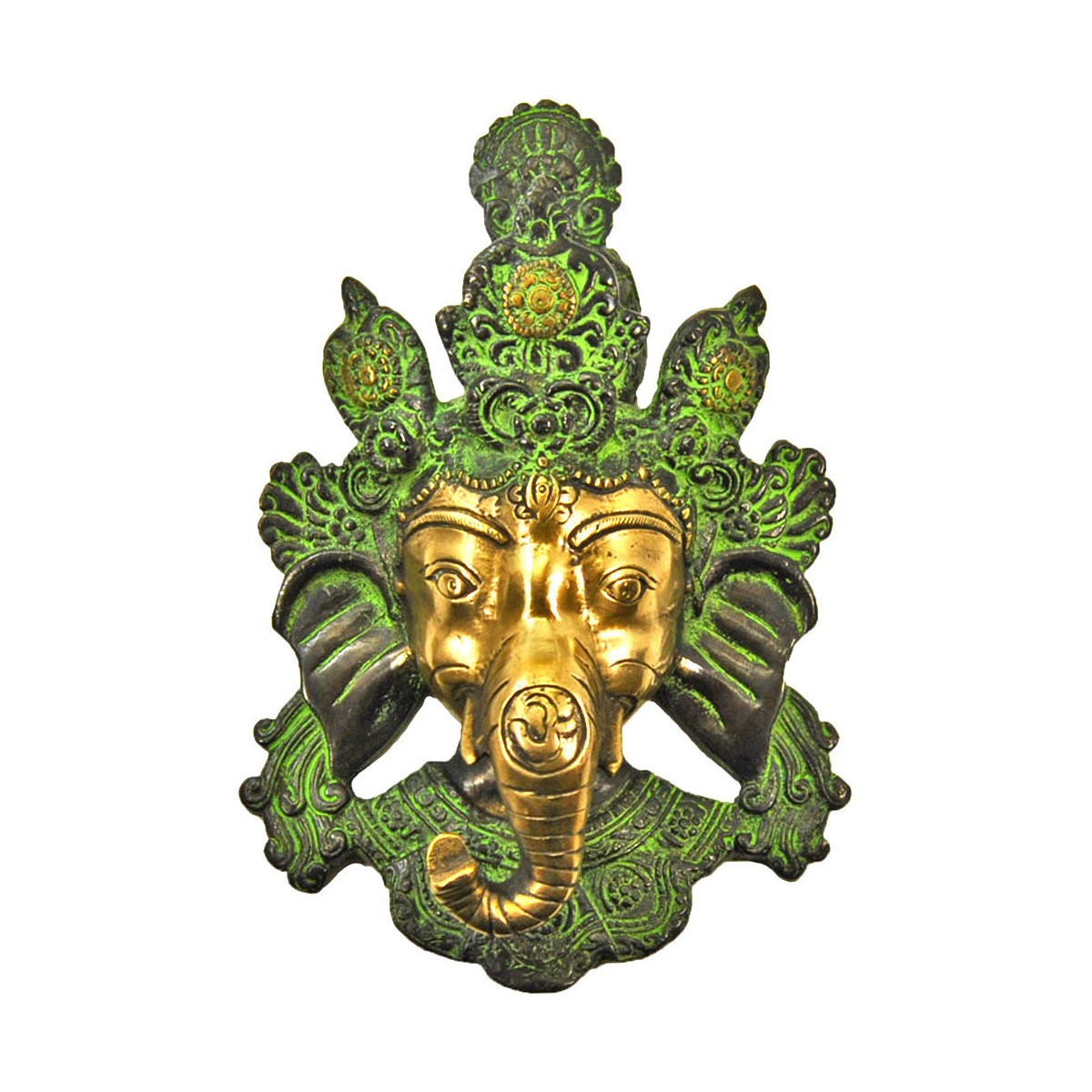 Masque Ganesh en Bronze