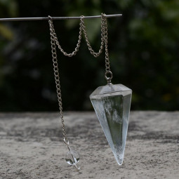 Pendule Cône en Cristal de Roche