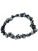 Bracelet Baroque en Obsidienne Neige