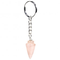 Porte-clés en Quartz Rose