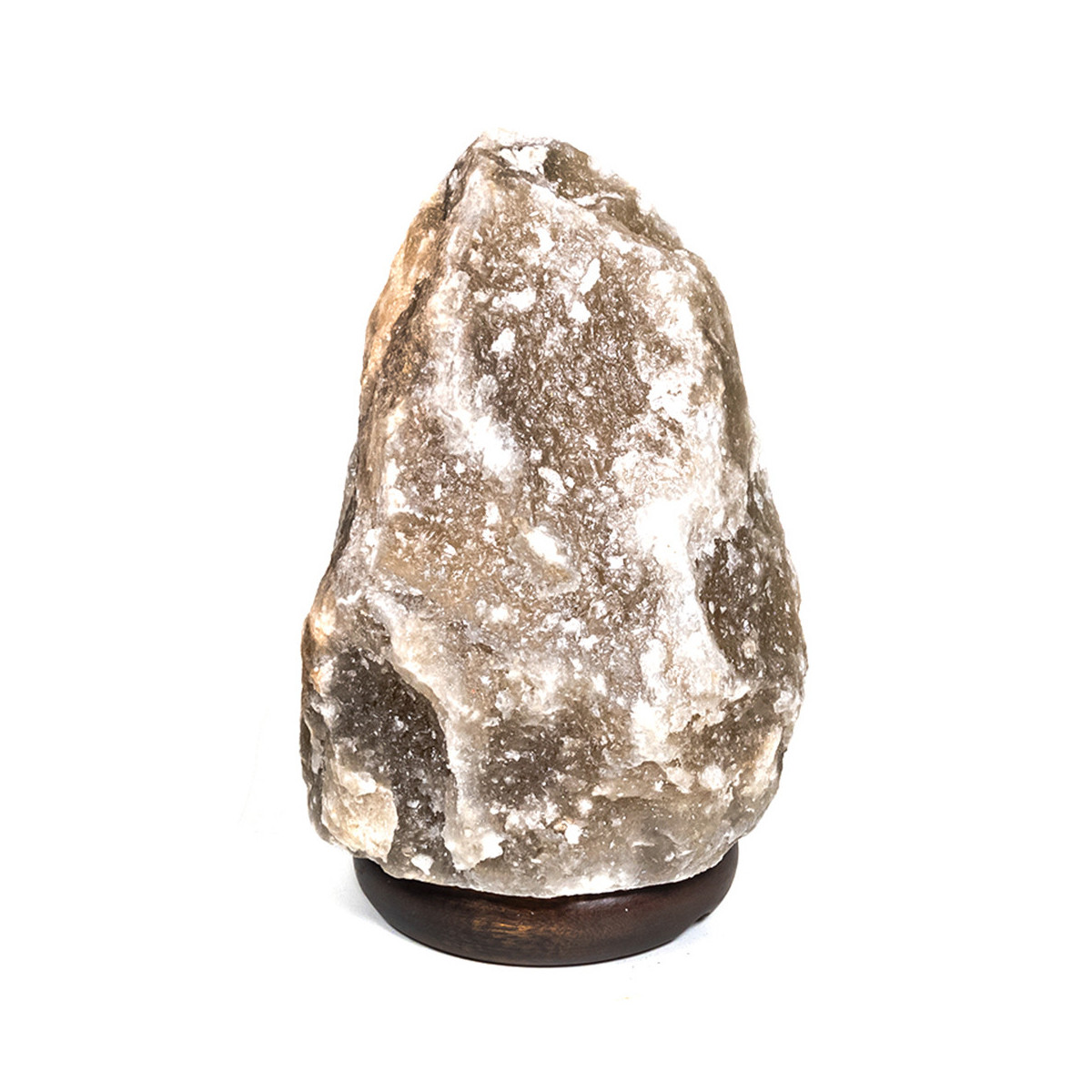 Bougeoir en pierre de sel de l'Himalaya créé en France par La Bijouterie  Minérale pour vous.