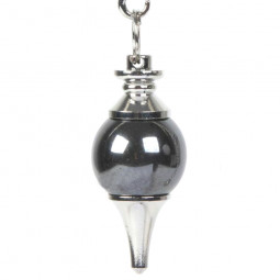 Pendule Séphoroton en Hématite Vibrations Cristallines