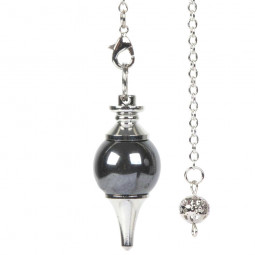 Pendule Séphoroton en Hématite Vibrations Cristallines