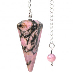 Pendule Cône en Rhodonite