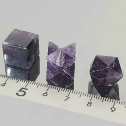 5 Solides de Platon en Améthyste