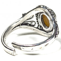 Bague Laiton & Oeil de Tigre