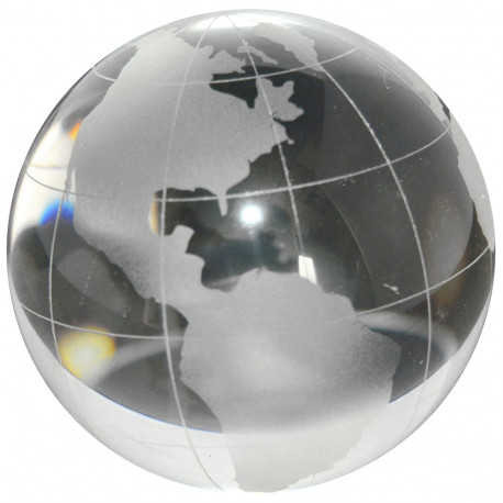 Globe Du Monde Transparent Boule De Cristal Carte Globe Clair