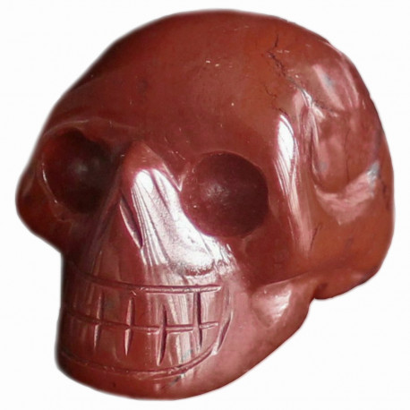 Crâne en Jaspe Rouge