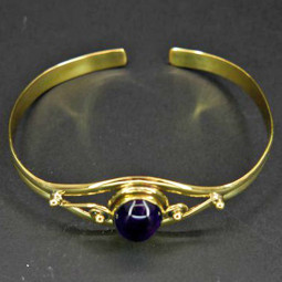 Bracelet Améthyste & Bronze - 15x20 mm