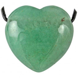 Pendentif Coeur en Aventurine Verte