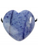 Pendentif Coeur en Aventurine Bleue