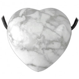 Pendentif Coeur en Howlite