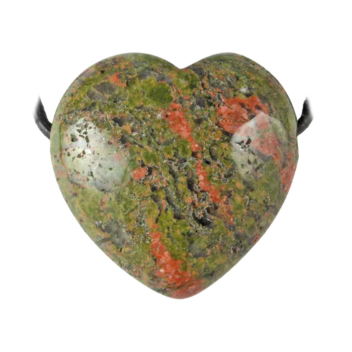 Pendentif Coeur en Unakite