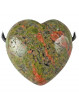 Pendentif Coeur en Unakite