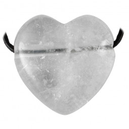 Pendentif Coeur en Cristal de Roche