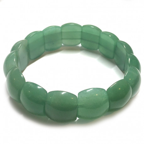 Bracelet Cabochons en Aventurine Verte