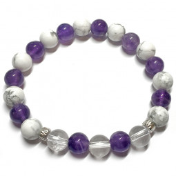 Bracelet Boules 3 Pierres