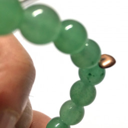 Bracelet en Aventurine Verte & Oeil de Tigre