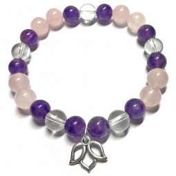 Bracelet Boules 3 Pierres