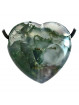 Pendentif Coeur en Agate Mousse