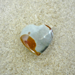 Coeur en Jaspe Polychrome