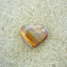 Coeur en Jaspe Polychrome