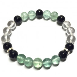 Bracelet Boules 3 Pierres