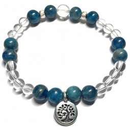 Bracelet Apatite & Cristal de Roche