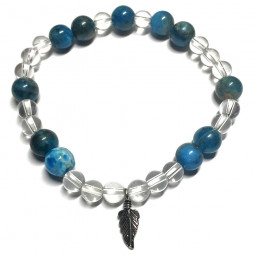 Bracelet Apatite & Cristal de Roche