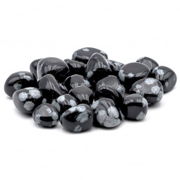 Pierre Roulée d'Obsidienne Neige