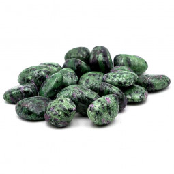 Pierre Roulée de Rubis sur Zoïsite