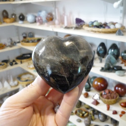 Coeur en Quartz Fumé