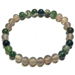 Bracelet en Agate & Agate Mousse