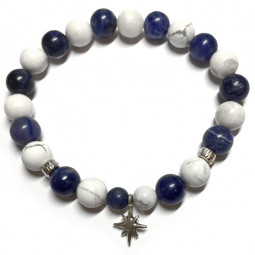 Bracelet Sodalite & Howlite