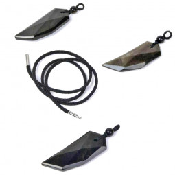 Pendentif en Obsidienne Dorée