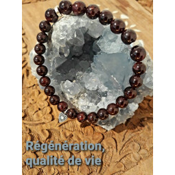 Bracelet Boules en Grenat