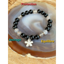 Bracelet en Agate & Onyx