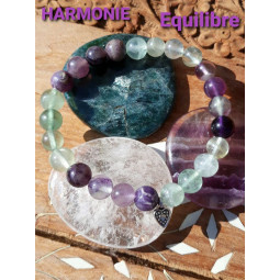 Bracelet Boules en Fluorite