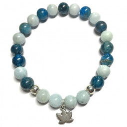 Bracelet en Aigue Marine & Apatite