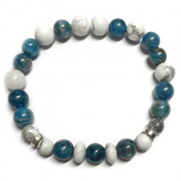 Bracelet Apatite & Howlite