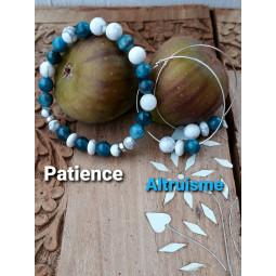 Bracelet Apatite & Howlite