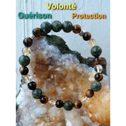 Bracelet Boules 3 Pierres