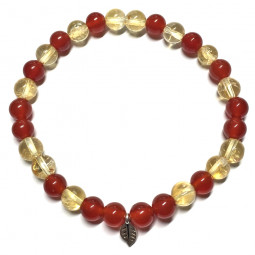 Bracelet en Cornaline & Citrine