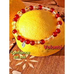 Bracelet en Cornaline & Citrine