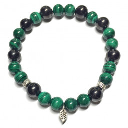 Bracelet en Shungite & Malachite