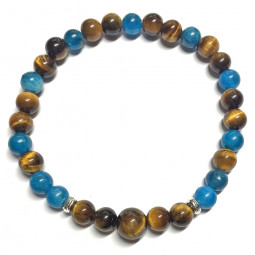 Bracelet Apatite & Oeil de Tigre