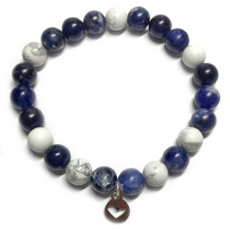 Bracelet Sodalite & Howlite